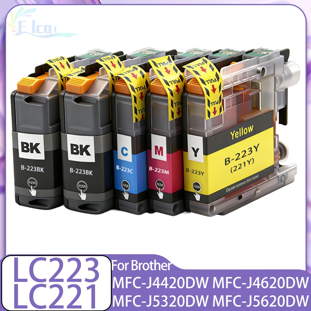 

Чернильный картридж LC221 LC223 для Brother LC-223 LC-221 Совместимый для принтера Brother MFC-J4420DW MFC-J4620DW MFC-J4625DW MFC-J5320