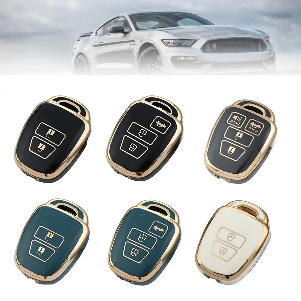 Soft TPU Car Key Case Keychain 2/3/4 Butoons Key Cover Shell Holder Key Protector for Toyota/Corolla/Camry 2014 2015