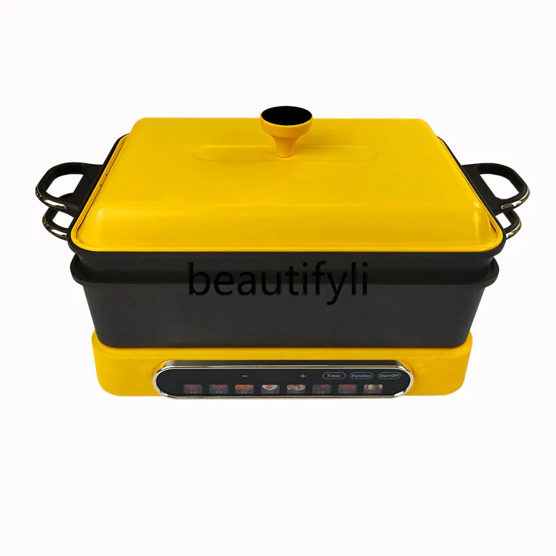 

Multifunctional Trendy Hot Pot Electric Ceramic Stove Household Gift Waterproof Black Crystal Panel