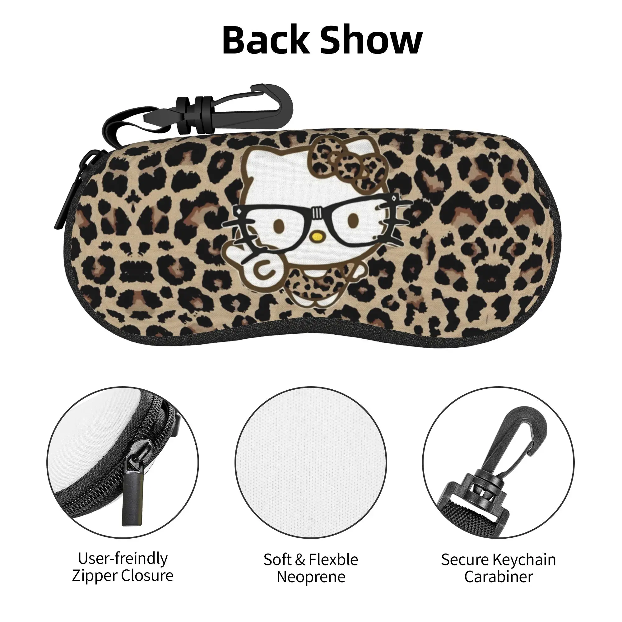 Hellokittys Leopard Glasses Case Men Women Protective Box  Sunglasses Box Ultra Eyewear Container - view 2