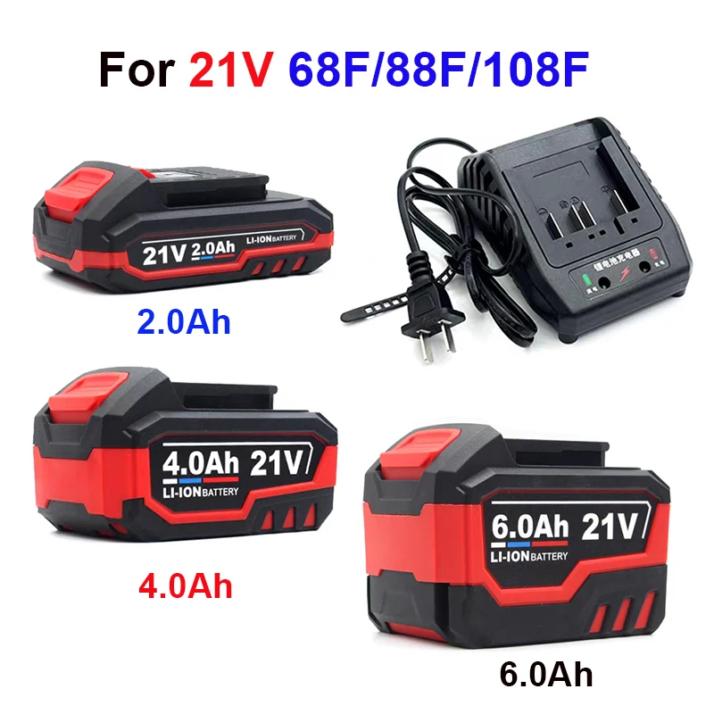 Original 21V battery for 21V Dongke,Kewang,Bono electric drills Wrench angle Grinding electric hammer Angle grinder Battery