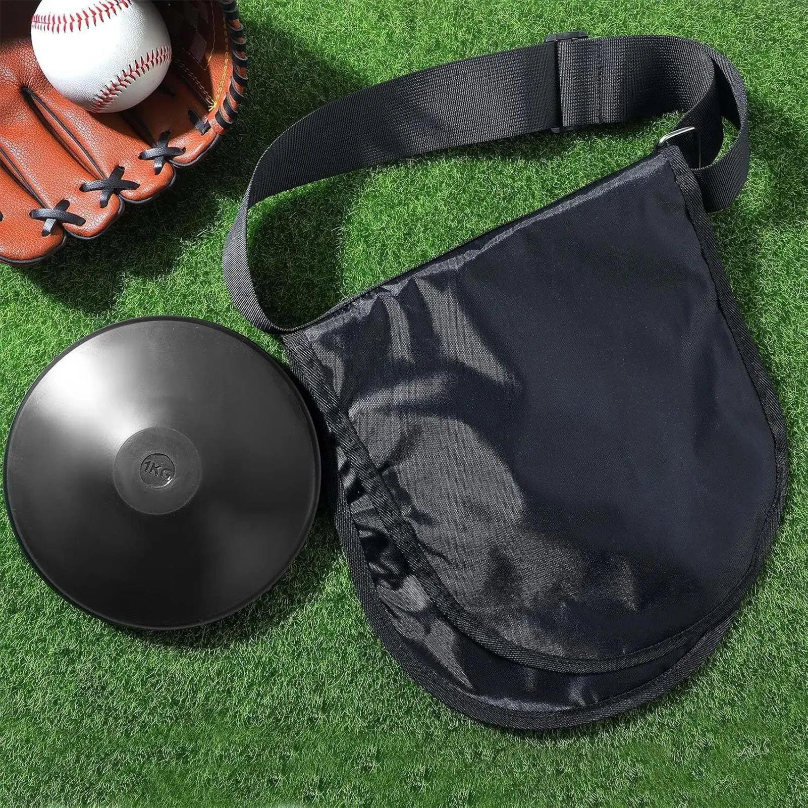 

Large Capacity Discus Carrier Bag, Portable Throw Case With Shoulder Strap For Practice Competition Coaching Equipment Transport