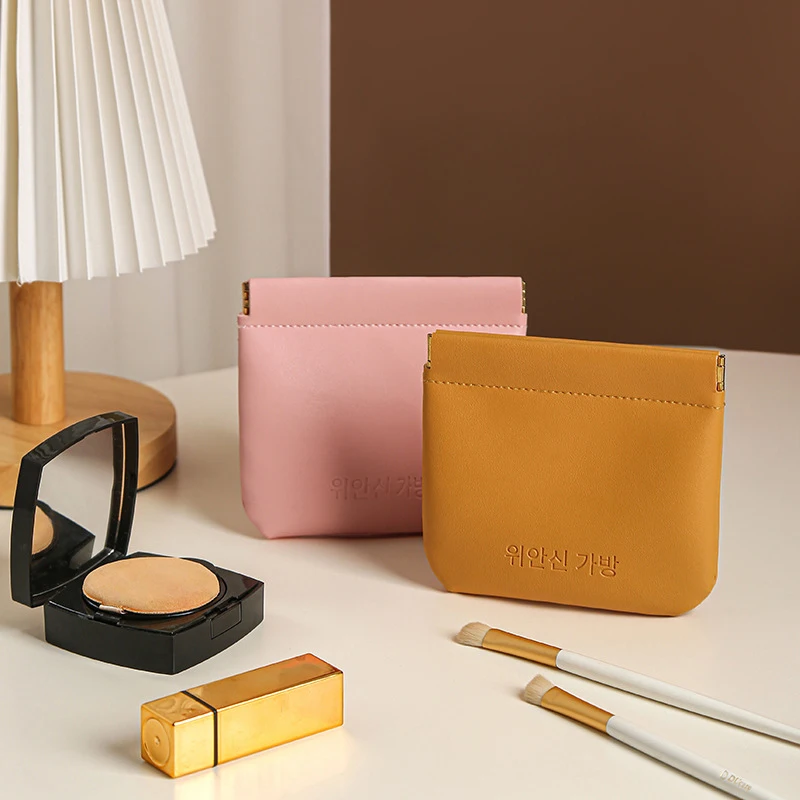 New Makeup Organizer Female Cosmetic Bag Travel Toiletry Bag for Women Leather Waterproof Make Up Purses Case Storage Pouch 2023
