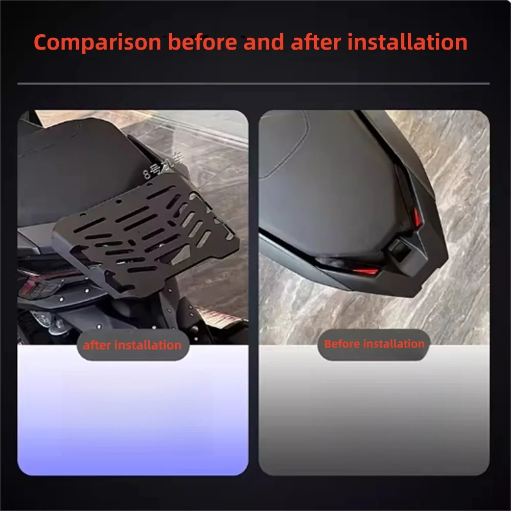 FOR ZONTES 150X 2026 modified matte aluminum alloy rear shelf rear trunk rear armrest bracket accessories luggage rack