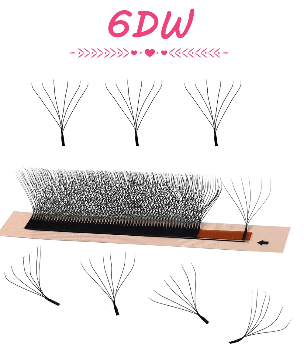 Goddess W-förmige Bloom 3D 4D 5D 6D 7D 8D Automatisch blühende vorgefertigte Fächerwimpernverlängerungen, natürlich weiche YY Einzelwimpern – Detail 7
