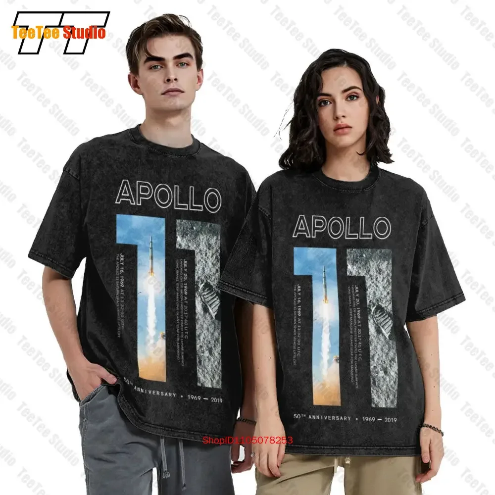 Apollo 11 50Th Anniversary Moon Landing Armstrong Aldrin Vintage Oversized T-Shirt 51ST