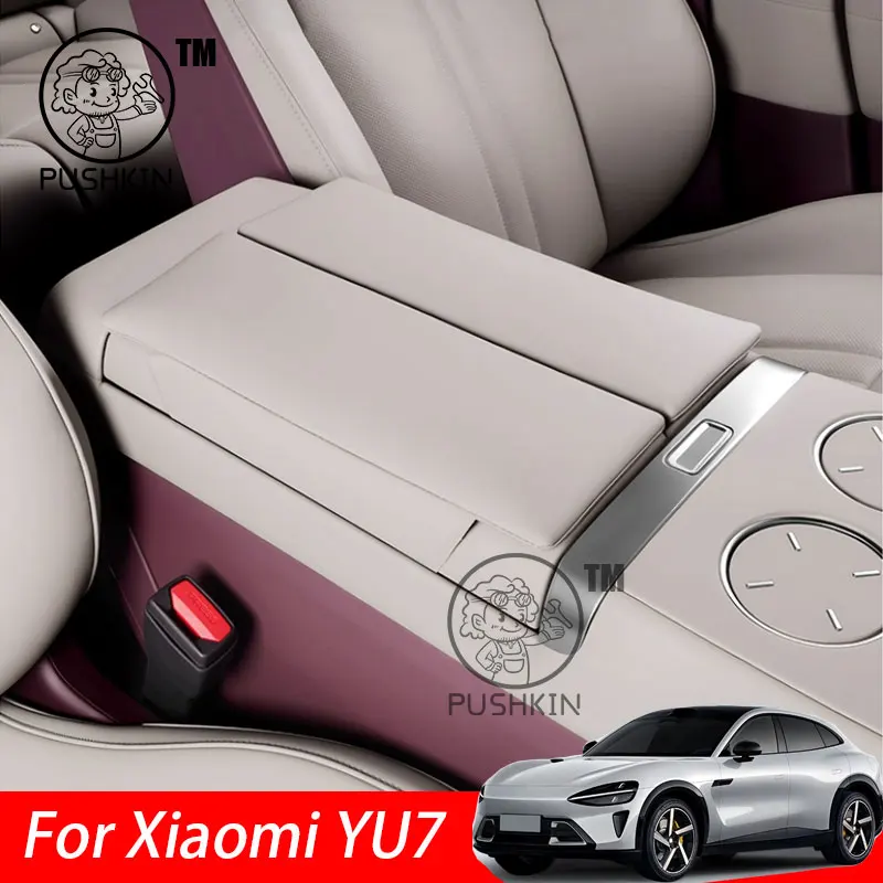 For Xiaomi YU7 2025 Center Console Armrest Booster Pad Interior Modified Storage Accessories