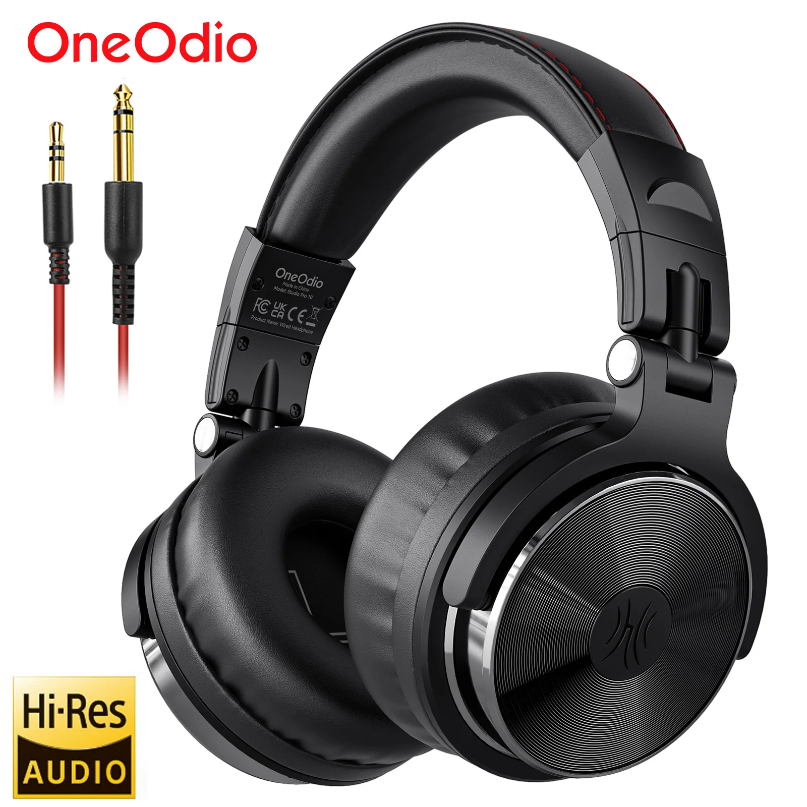 Oneodio Pro 10 Over Ear Headphones Hi-Res Studio DJ Headphone Wired Monitor Gaming Headset Hifi Earphone For Phone PC With Mic