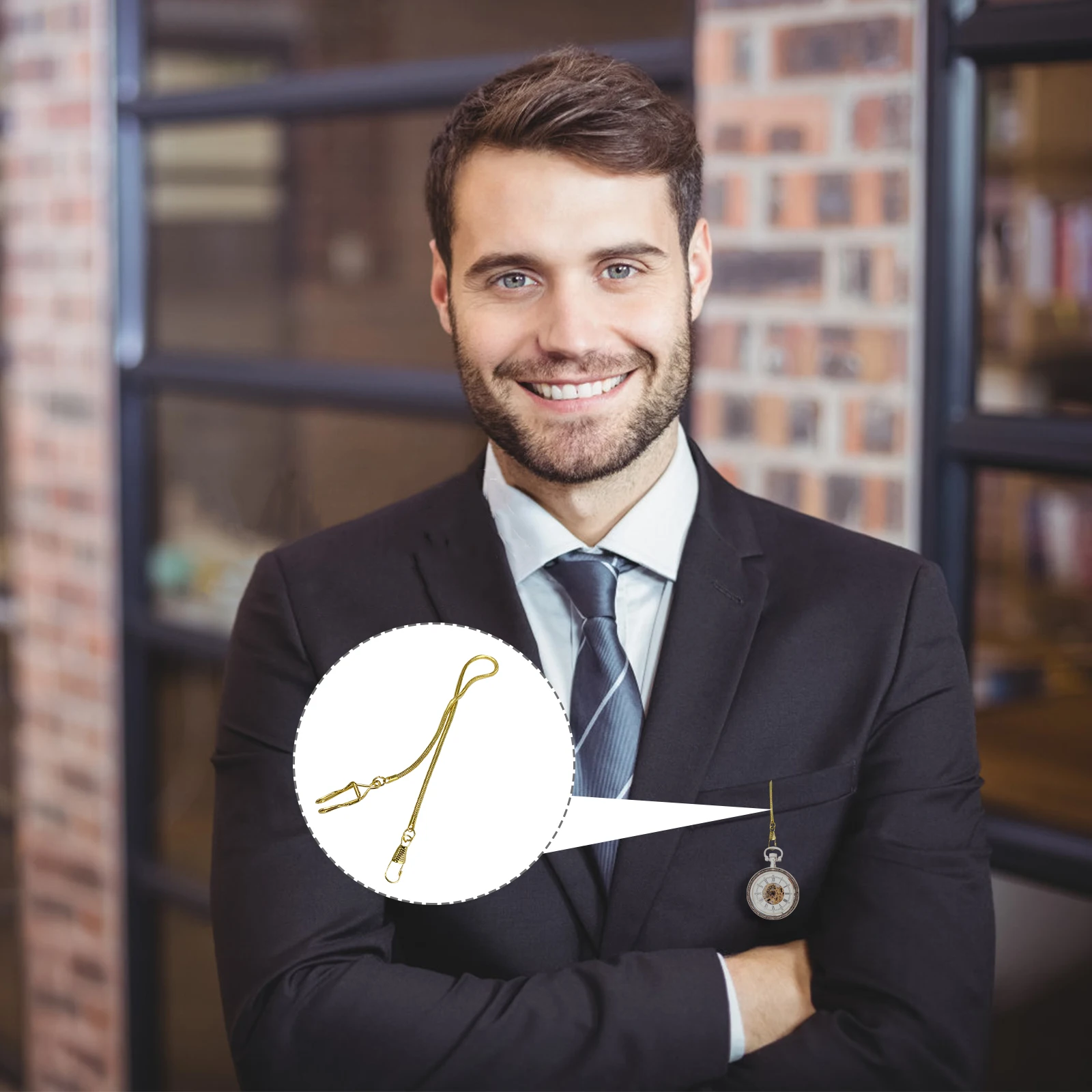 Rantai Jam Saku Antik Rantai Dompet Rantai Sabuk Jeans Rantai Dompet Klip Rantai Jam Saku