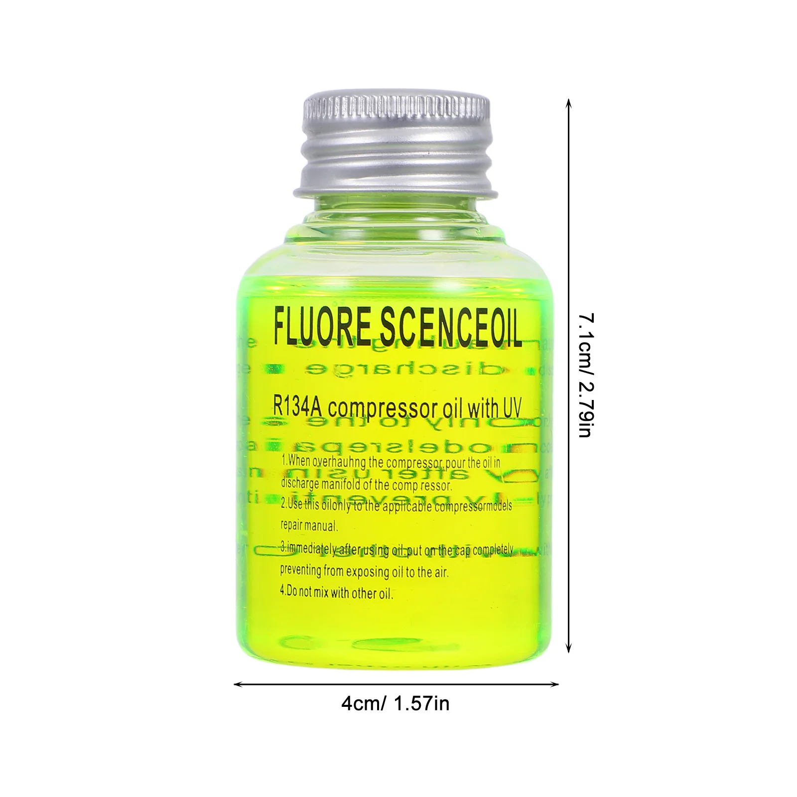 60 مللي سيارة التيار المتناوب كشف تسرب صبغ عدة الأشعة فوق البنفسجية زيت الفلورسنت لخط أنابيب المبردات تسرب أداة اختبار حساسية عالية صبغ تسرب