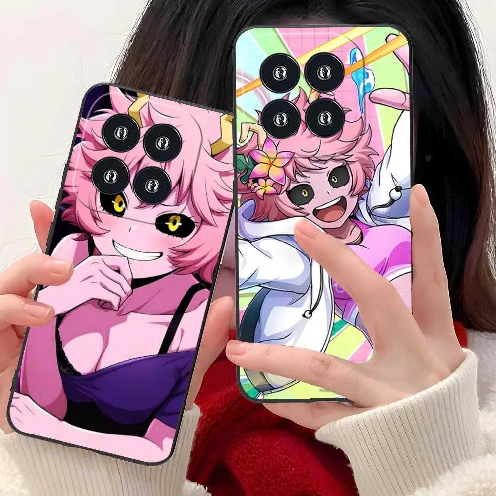 

Hero Academia Mina Ashido Phone Case for Xiaomi 15 14 13 12 Mi 11 T Ultra Lite Pro S X 5G Colour Printing Protective Cellphones