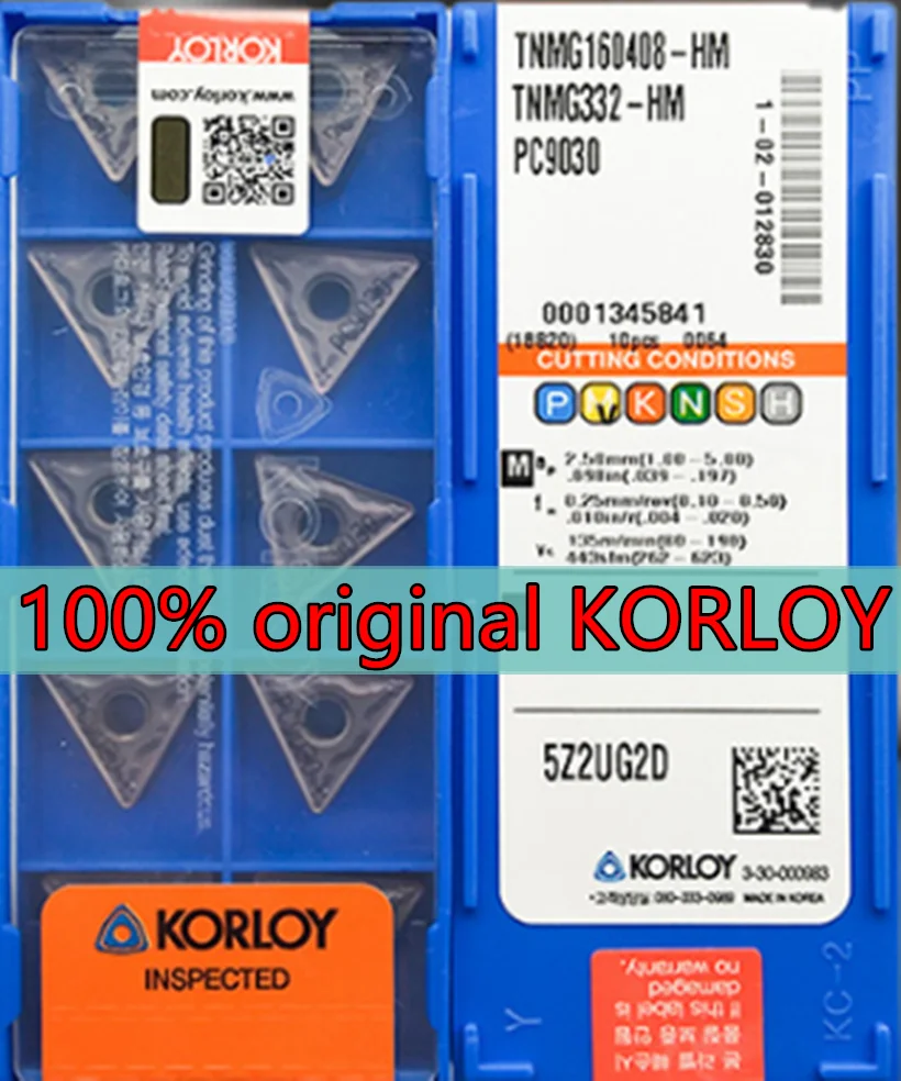 TNMG160404-HA TNMG160408-HA TNMG160404-HS TNMG160408-HS TNMG160404-GS TNMG160408-GS PC9030 100% original KORLOY carbide insert