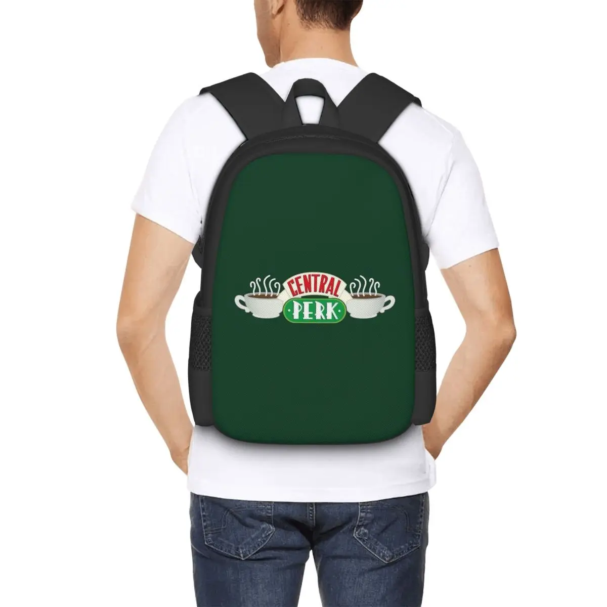 Central Perk Friends TV Show Backpack Hot Sale Daypack Large Capacity Boys Girls BookBag School Bag Shoulder Bags for Men Women