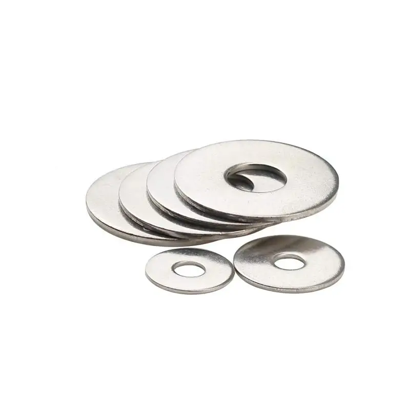 5-100PC In Acciaio Rondella M1.6 M2 M2.5 M3 M4 M5 M6 M8 M10 M12 M14-M18 304 In Acciaio Inox di Grandi Dimensioni Rondella Guarnizione