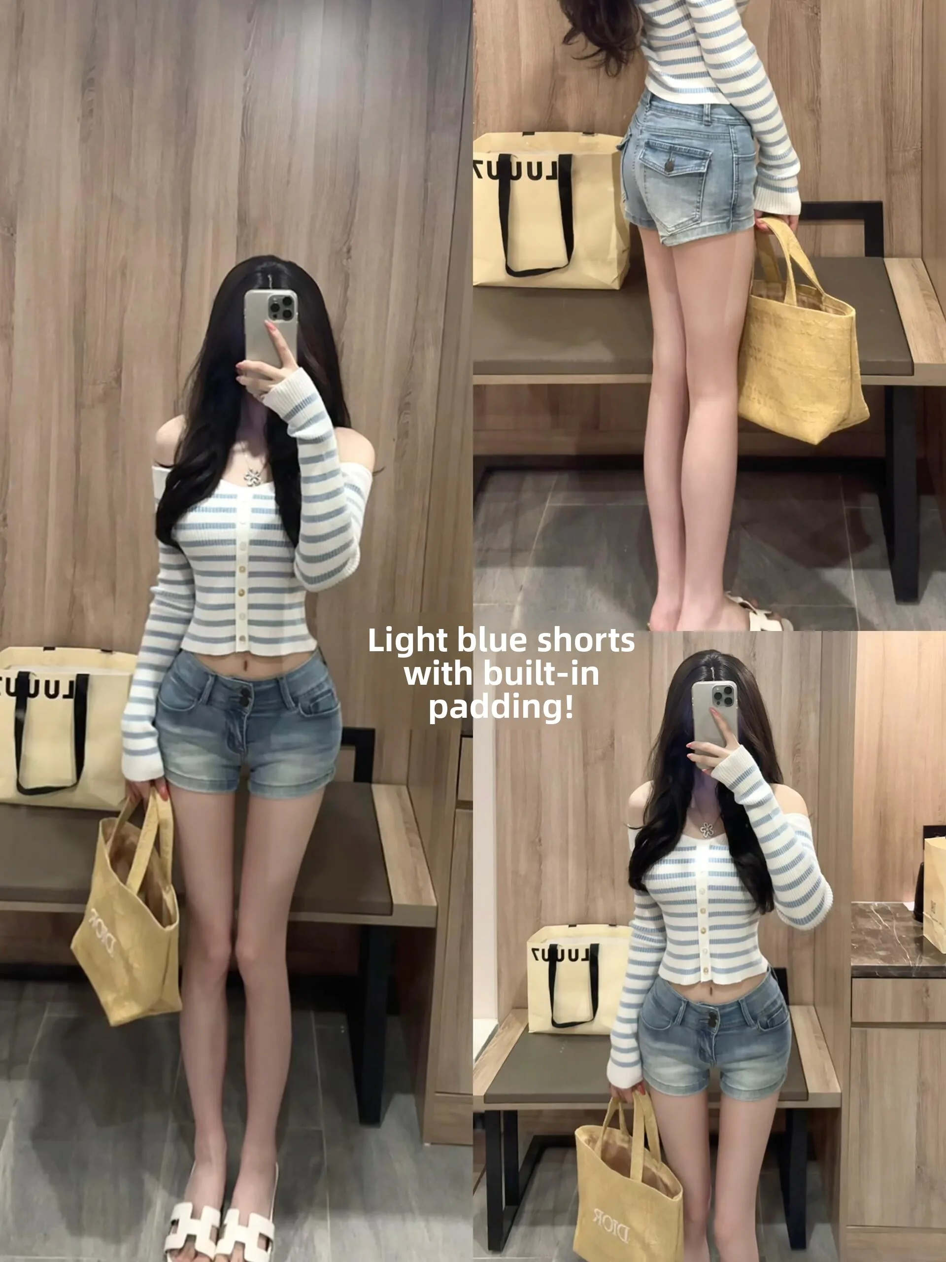 Low Waist Sexy Tight Denim Shorts Women's Butt Enhancing Pad Built in Hot Pants Summer Fashion Ladies' Zipper Style Jeans
