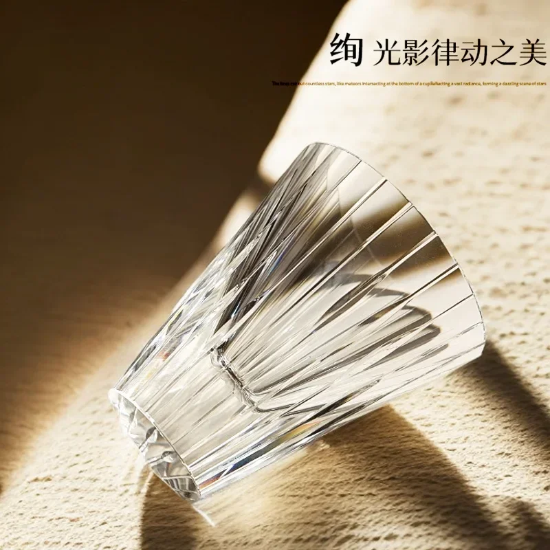 High-end K9 lead-free crystal cup, whiskey and foreign wine cup, creative hand-carved spirit cup