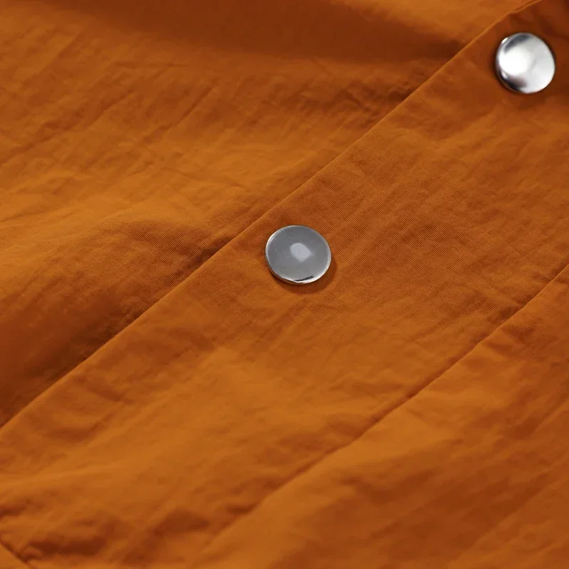 2026 Herbst Damenjacke mit Kontrastfarbenen Langen Ärmeln, Taschen und Knöpfen, Elegantes Damen-Oberteil, Modischer Pendler-Mantel für Frühling – Detail 4