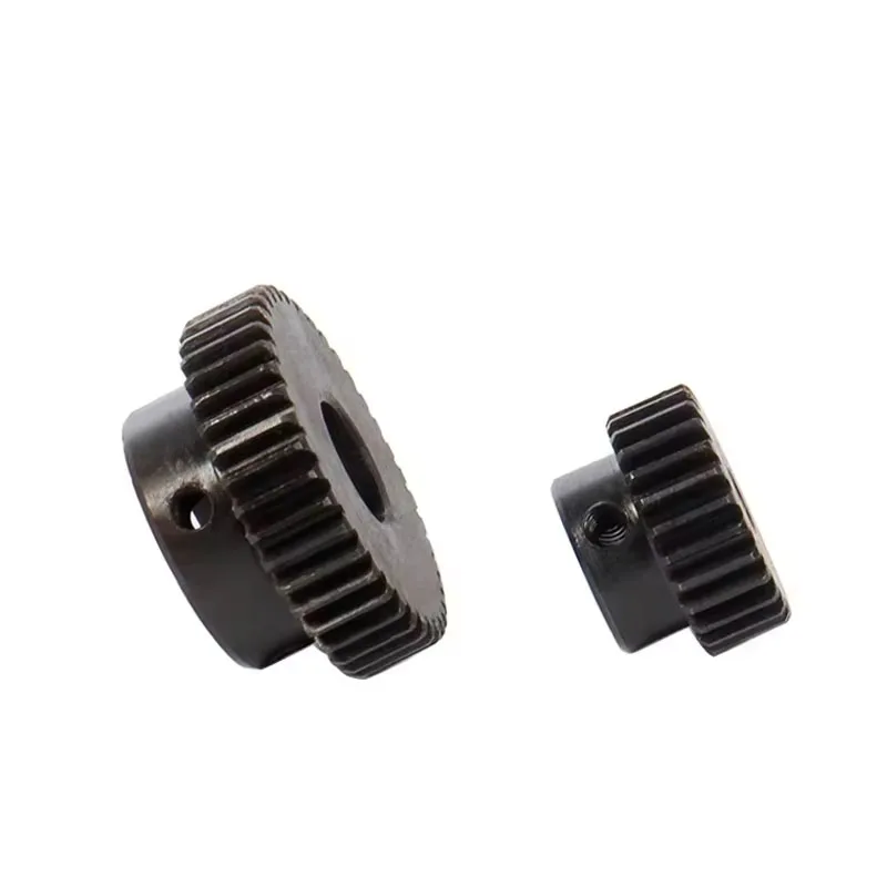 1Pcs Motor Gear 1Module 30/35T SC45#Carbon Steel Material Blackening Spur Gear Bore Size 5/6/6.35/7/8/10/12/12.7/14/15mm