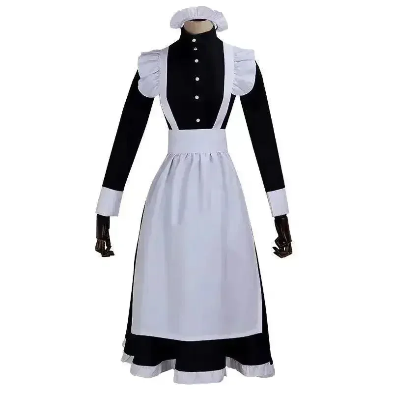 SN88 Women maid outfit long dress apron Lolita dresses men clothes unisex Cafe costume cosplay anime costumes jujutsu Kaise*#2@5