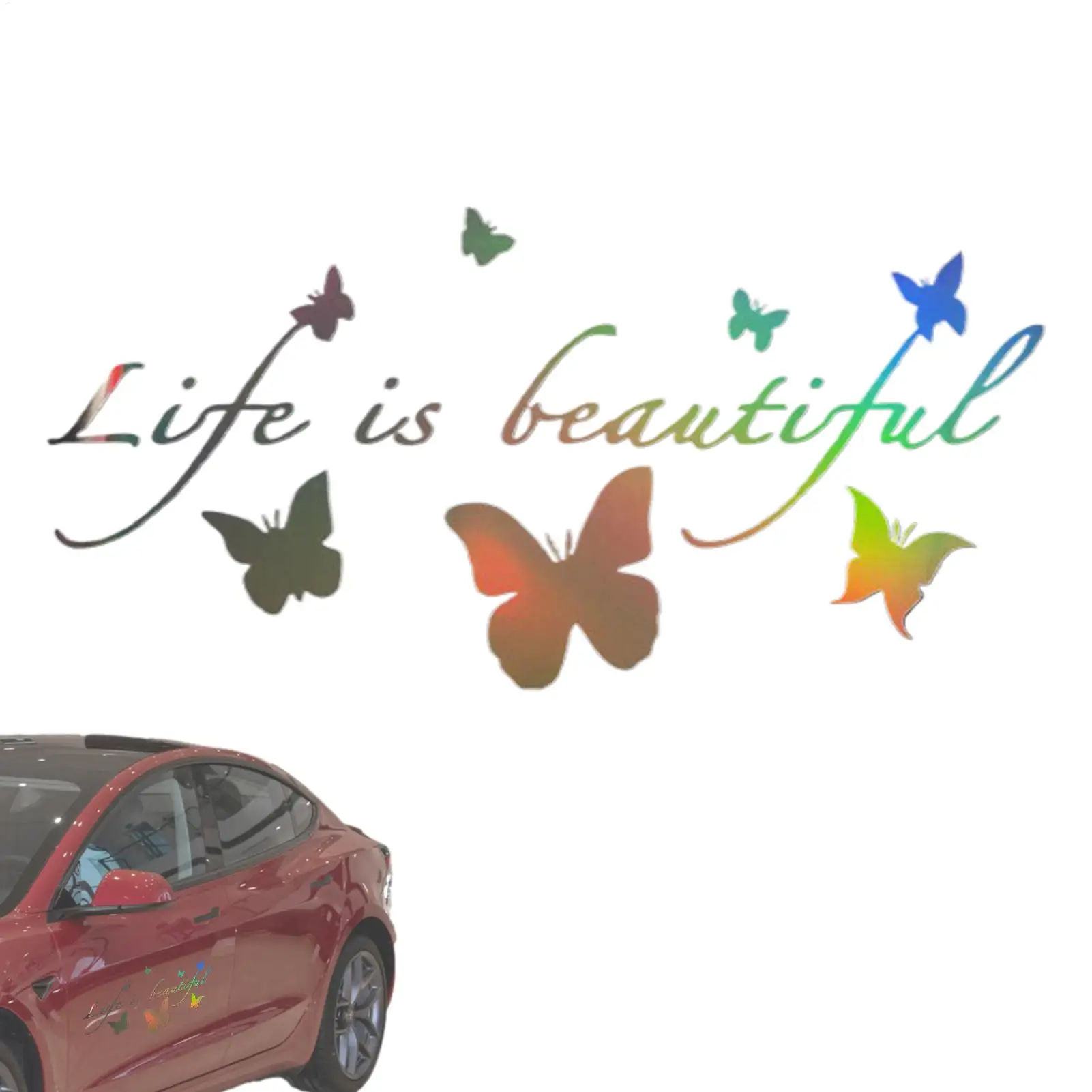 

Автомобильные наклейки, прочный клей, тема бабочки, светоотражающий декор, забавные автомобильные наклейки для окон, друзей, мужчин, женщин, вождение на открытом воздухе