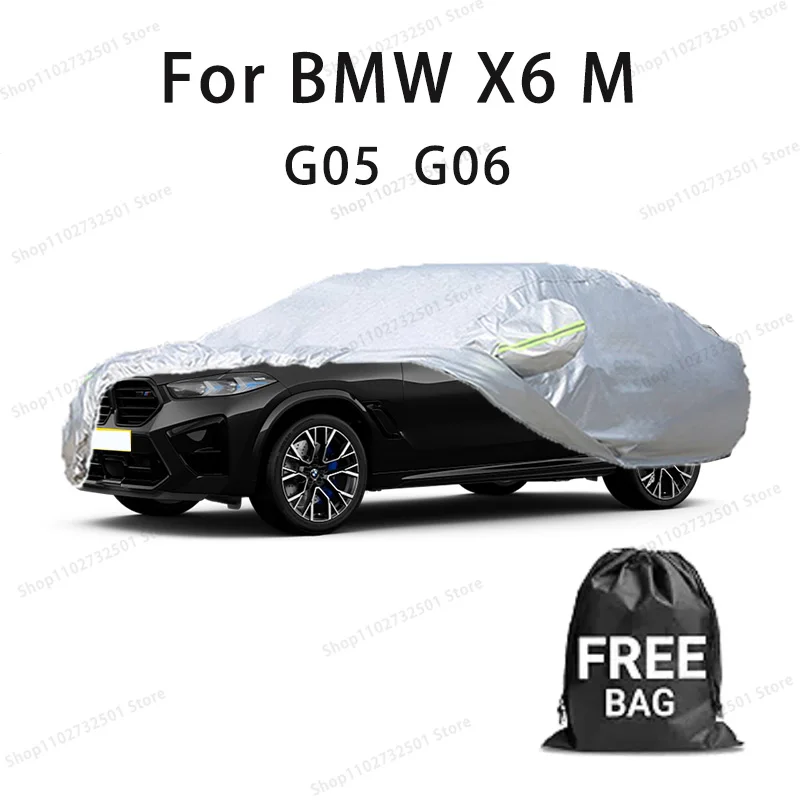 

For BMW X6 M G05 G06 Car Cover Full Covers with Reflective Strip Dustproof UV Scratch-Resistant Sunscreen Protective cover