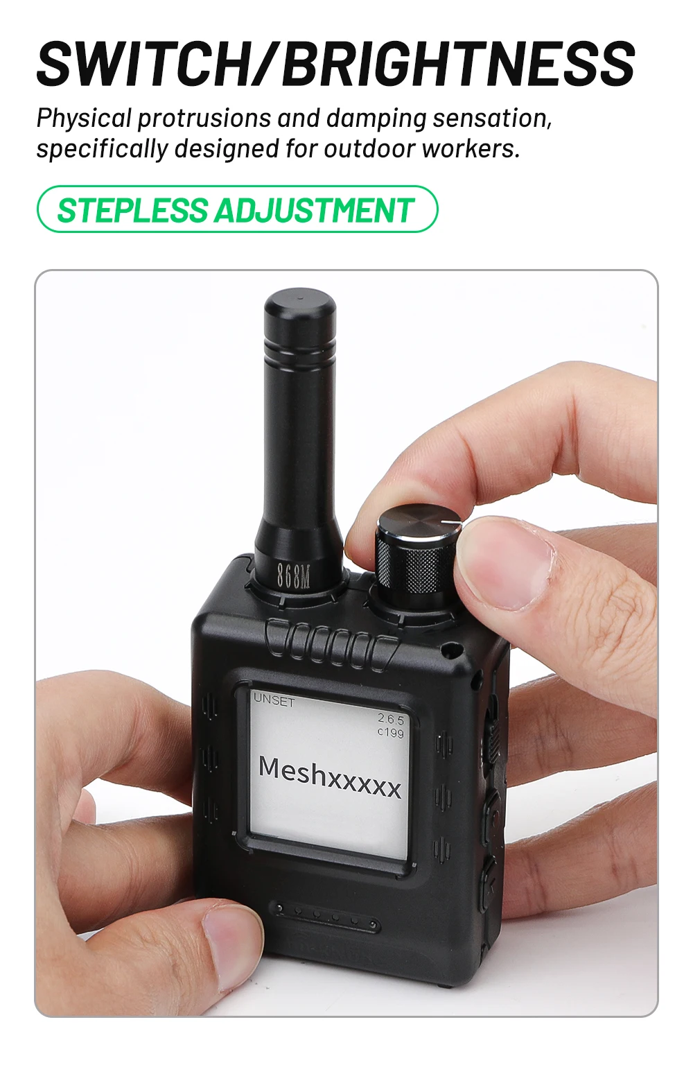 ELECROW ThinkNode M1 M5 Meshtastic LoRa-Knoten mit E-Ink-Bildschirm & GPS 868MHz 915MHz NRF52840 SX1262 Drahtloses Modul – Detail 11