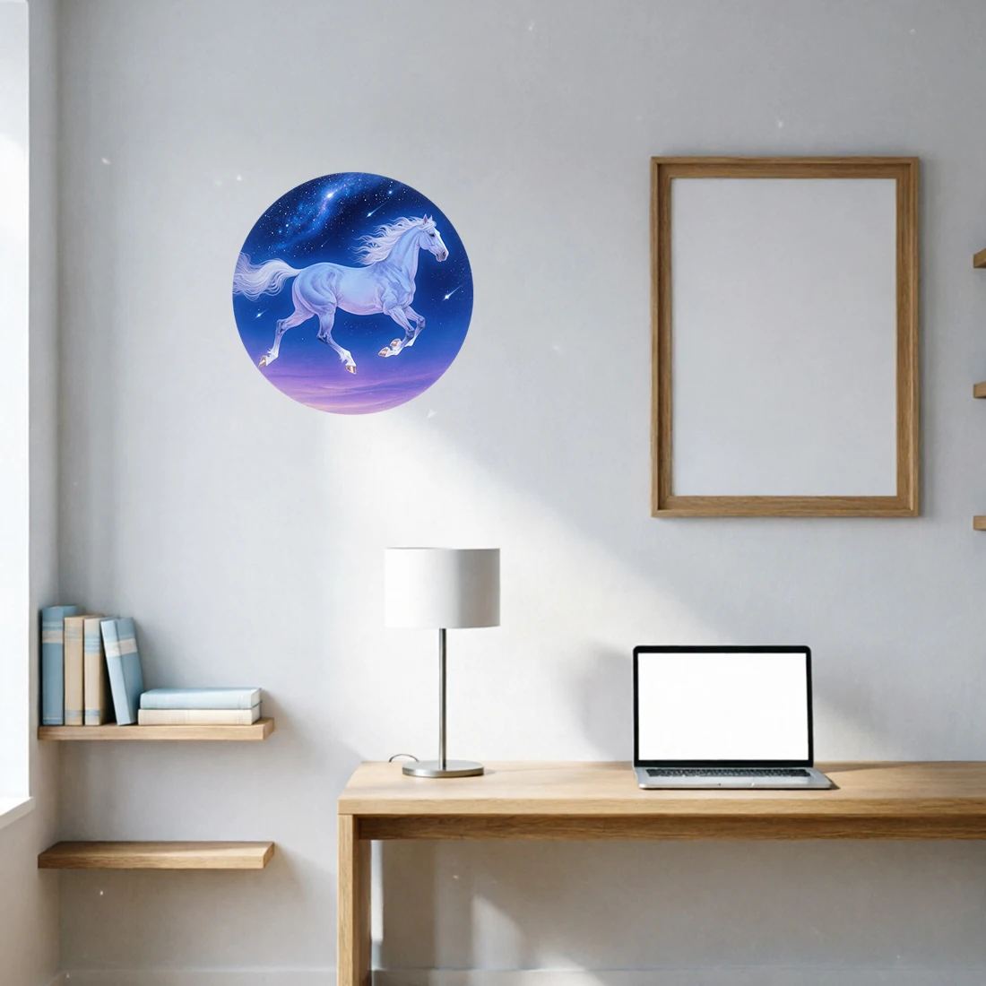 Three Ratels CAA54 Fairy tale style horse wall stickers for home decoration Personalized car decals waterproof