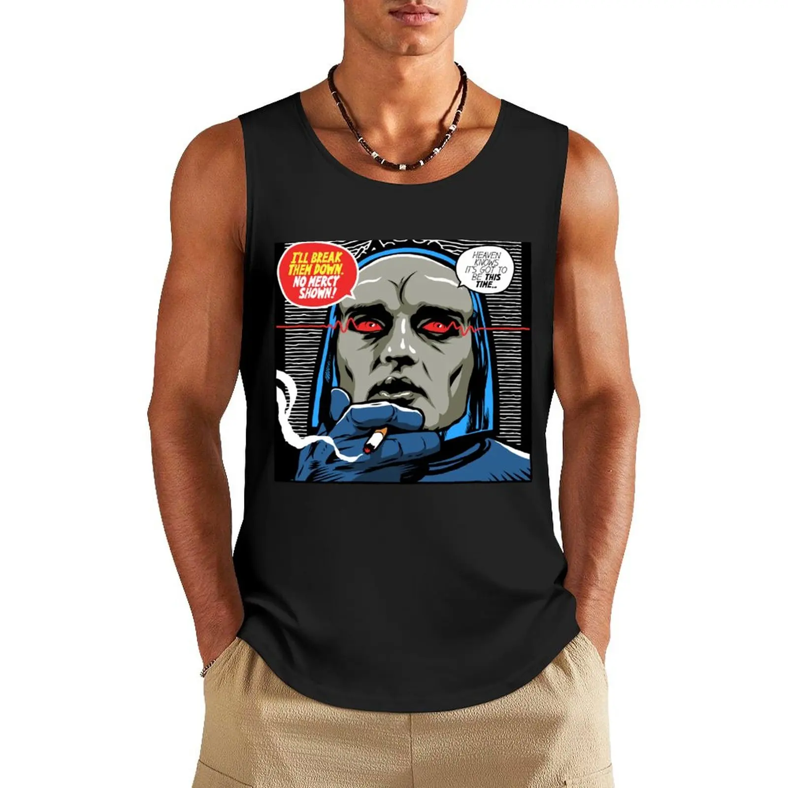 

Post-Punk Break Down Tank Top sports vest gym shirt man