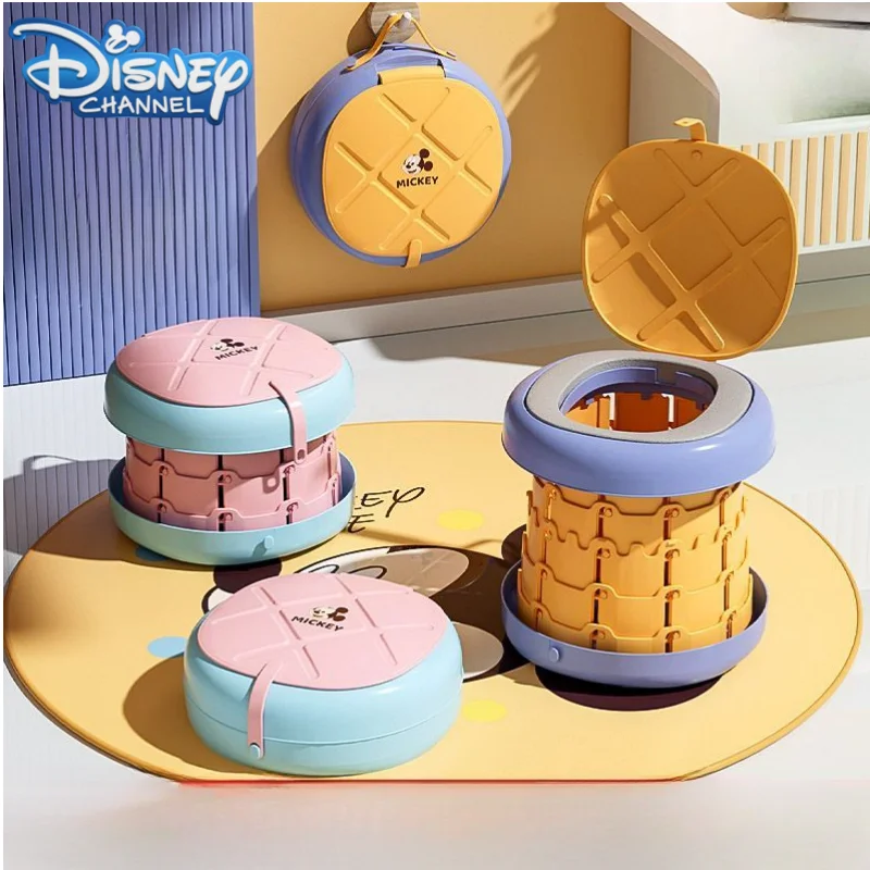 Disney Mickey Creative Cute Cartoon Movie Car Emergency Portable Small Toilet Cartoon Simple Children's Outdoor Folding Toilet