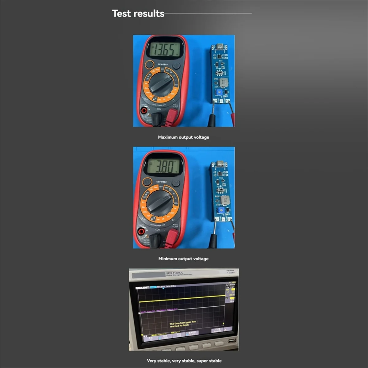 X61A_Lithiumbatterij opladen ontladen boost spanningsregelaarmodule