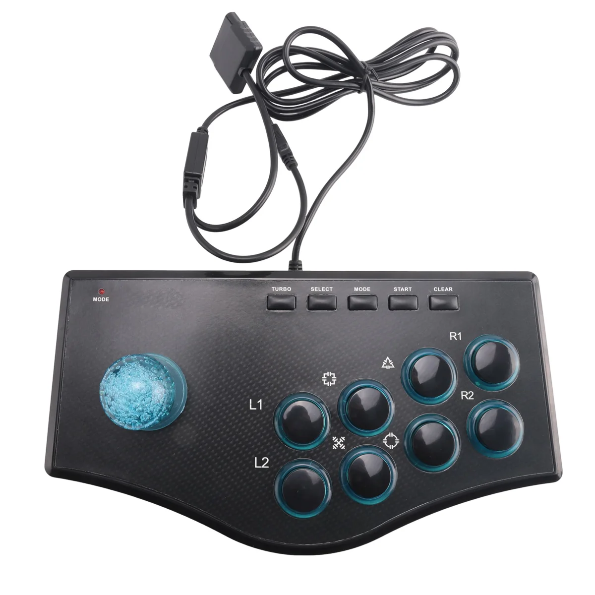 Retro Arcade Game Rocker Controller Usb Joystick For Ps2/Ps3/Pc/Android Smart Tv Built-In Vibrator Eight Direction Joystick(No.B