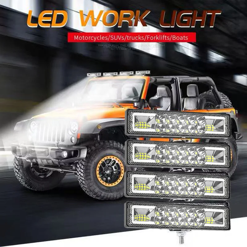 

12V 24V Car Work Light High Bright Spotlight Universal Offroad Automobile Truck Driving Fog Headlights DRL Driving Lamp