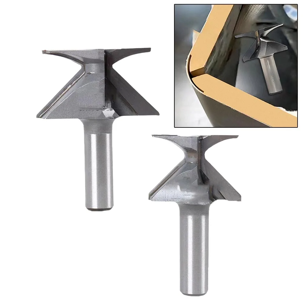 Imagem -02 - Dupla Flauta Carpintaria Router Bits Fresa para Madeira Ferramentas Manuais Ferramenta de Madeira Shank Bit R18 R30 2