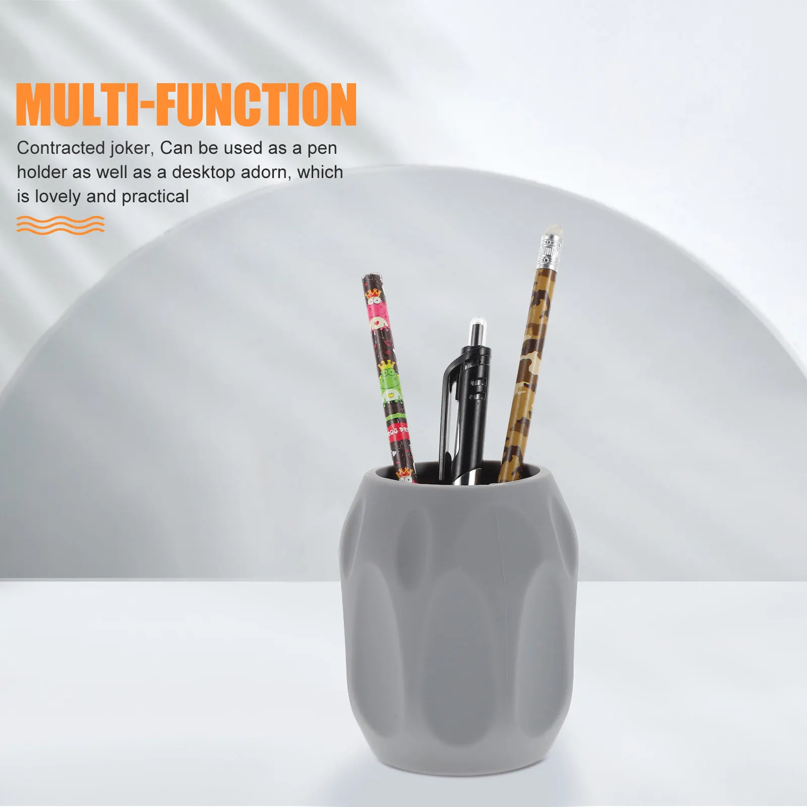 Silicone Pen Holder Brush Container Creative Multi-Function Storage Pot for Pens, Brushes, Art Supplies