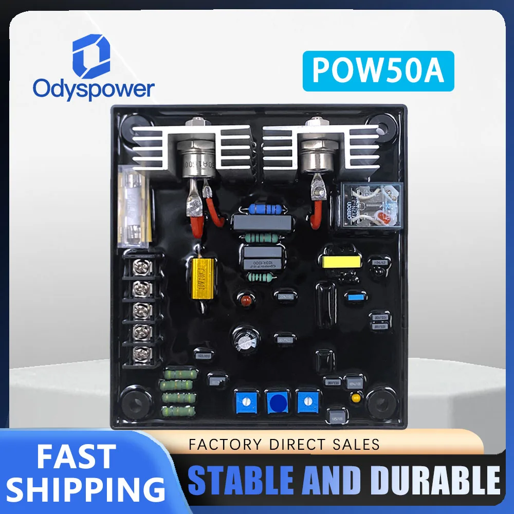

AVR POW50A Automatic voltage regulator 30A Universal Brush and Brushless Generator Stabilizer Control Adjuster Module Parts