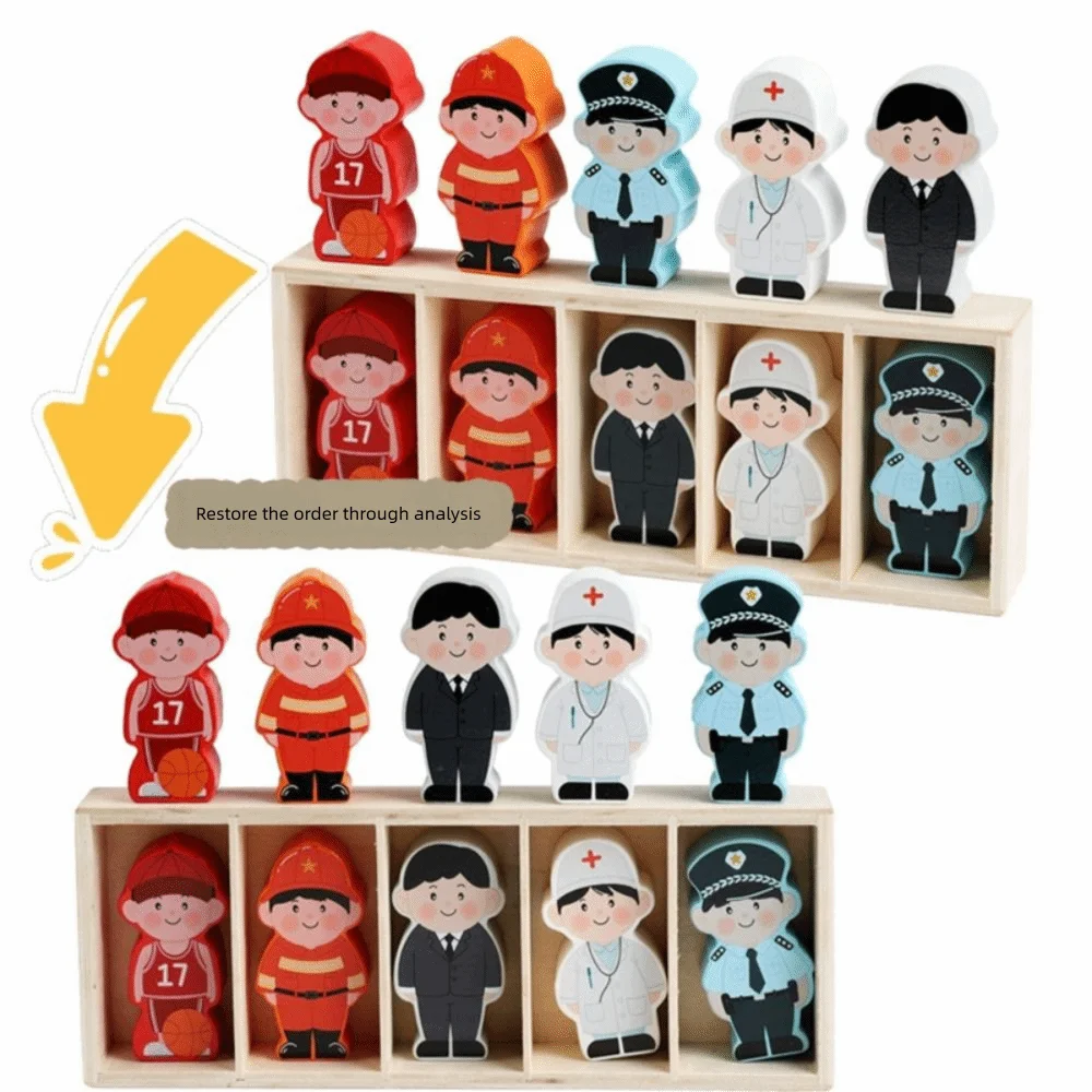 

Montessori Character Puzzle Game Early Educational Matching Game Memory Logical Thinking Training Intellectual Type 3D