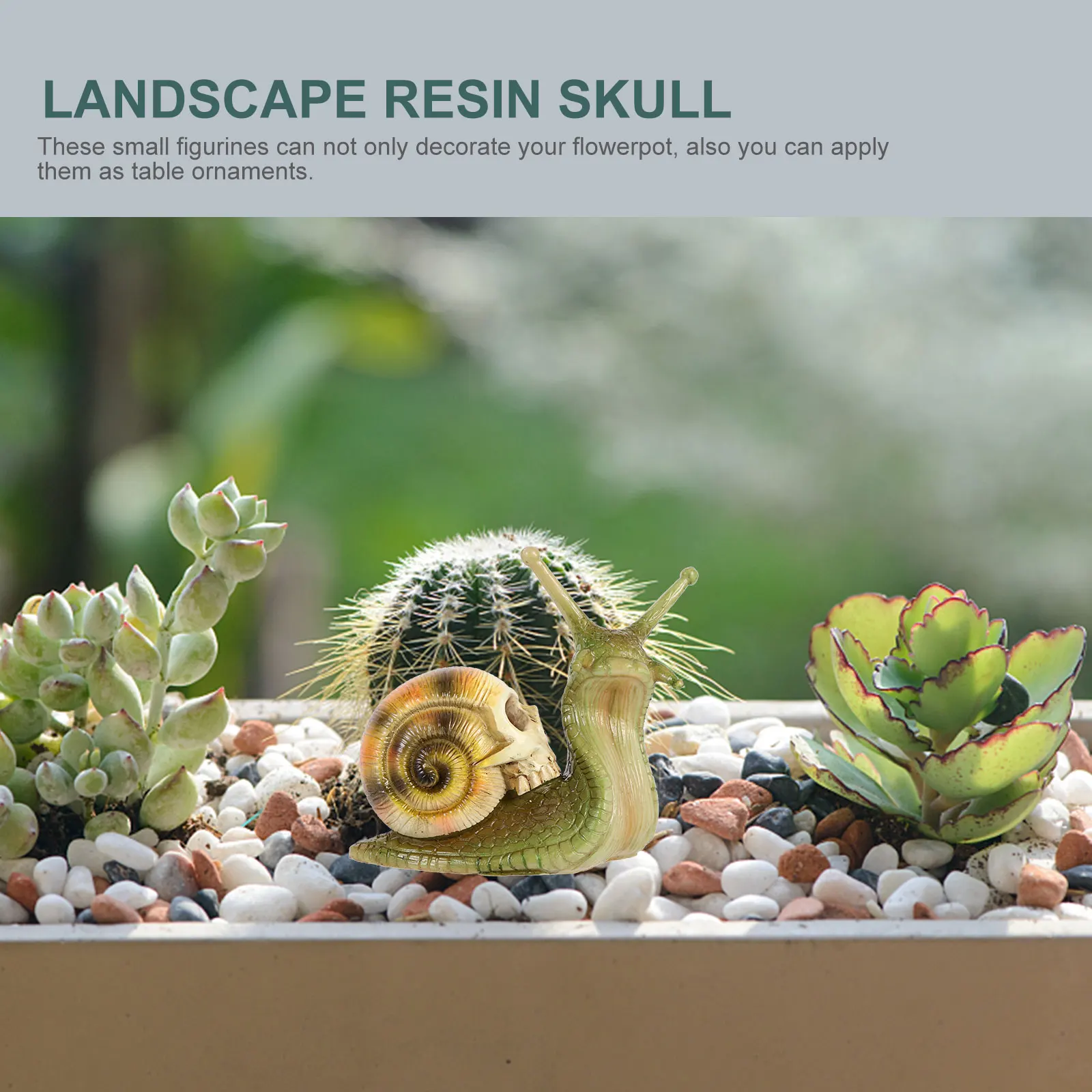 

Хэллоуин Пейзаж Украшение Микро Череп Улитка Премиум Смола Реалистичная Яркая Настольная Полка Прилавок Миниатюрный Череп