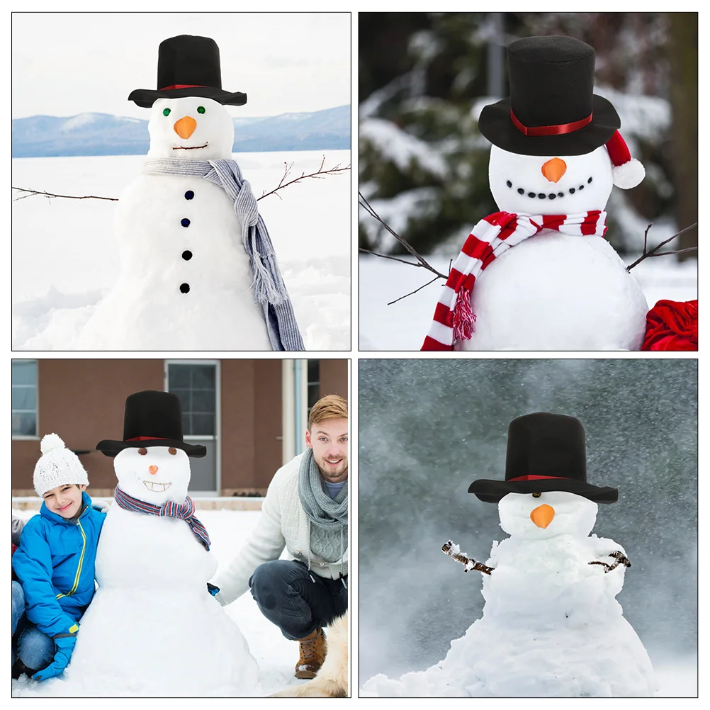 Snowman Hat Xmas DIY Making Kit Caps for Men Christmas Costume Prop Decoration Outdoor Top Gift