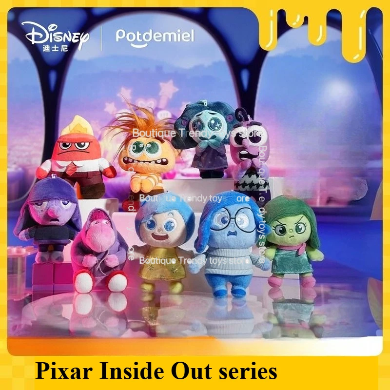 

2025 New Disney Authentic Inside Out Honey Pot Plush Doll Pendant Bag Ornament Valentine's Day Gift Stuffed Toy for Fans