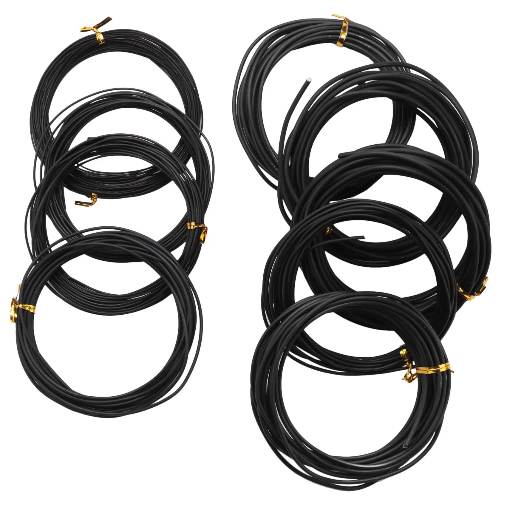 AT29-20 Rolls Bonsai Wires Anodized Aluminum Bonsai Training Wire In 5 Sizes - 1.0 Mm, 1.5 Mm, 2.0 Mm, 2.5 Mm, 3.0 Mm Black