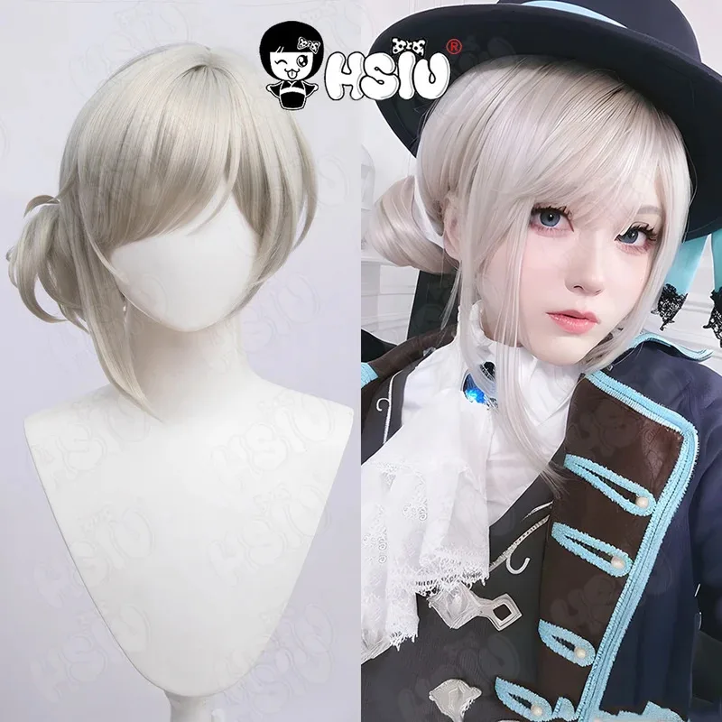 

vertin Cosplay Wig Game Reverse 1999 cosplay Wig HSIU 30CM silver yellow green short hair Synthetic Wig+Wig cap Reverse 1999 Wig