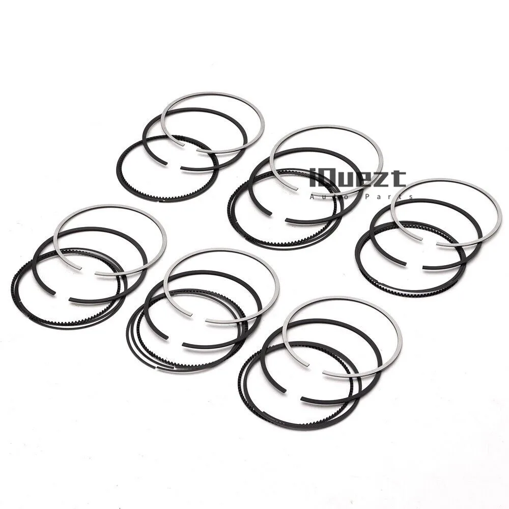 6x Piston Rings Set Mahle STD for BMW 320Ci 520i Z3 Z4 E39 E46 E60 M54B22 2.2L 11257516838