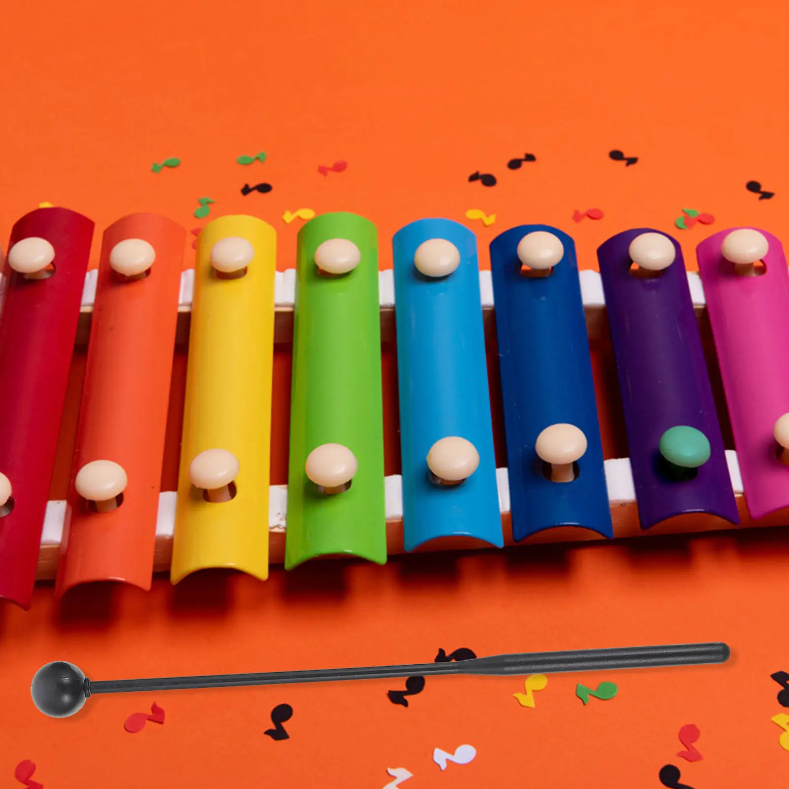 2 Palillos Profesionales para Marimba, Cómodos Mazos para Tambor de Lengüetas con Mango de Goma Equilibrado, Palillos de Percusión para Marimba