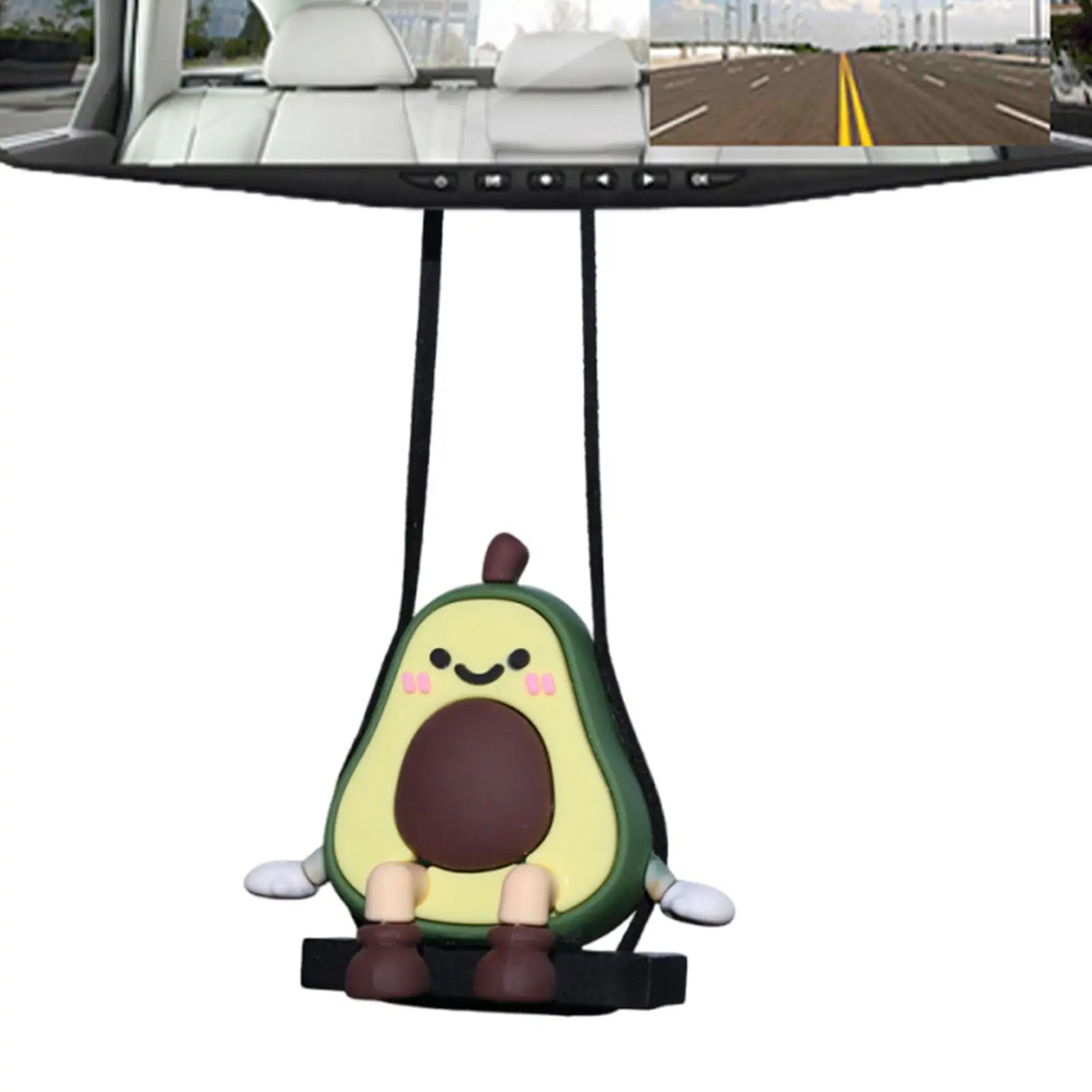 

Rear View Mirror Decor Fruit Design Ornament Charm Cute Swing Car Pendant For Automobile Truck SUV Trailer Vehicle Home Dorm