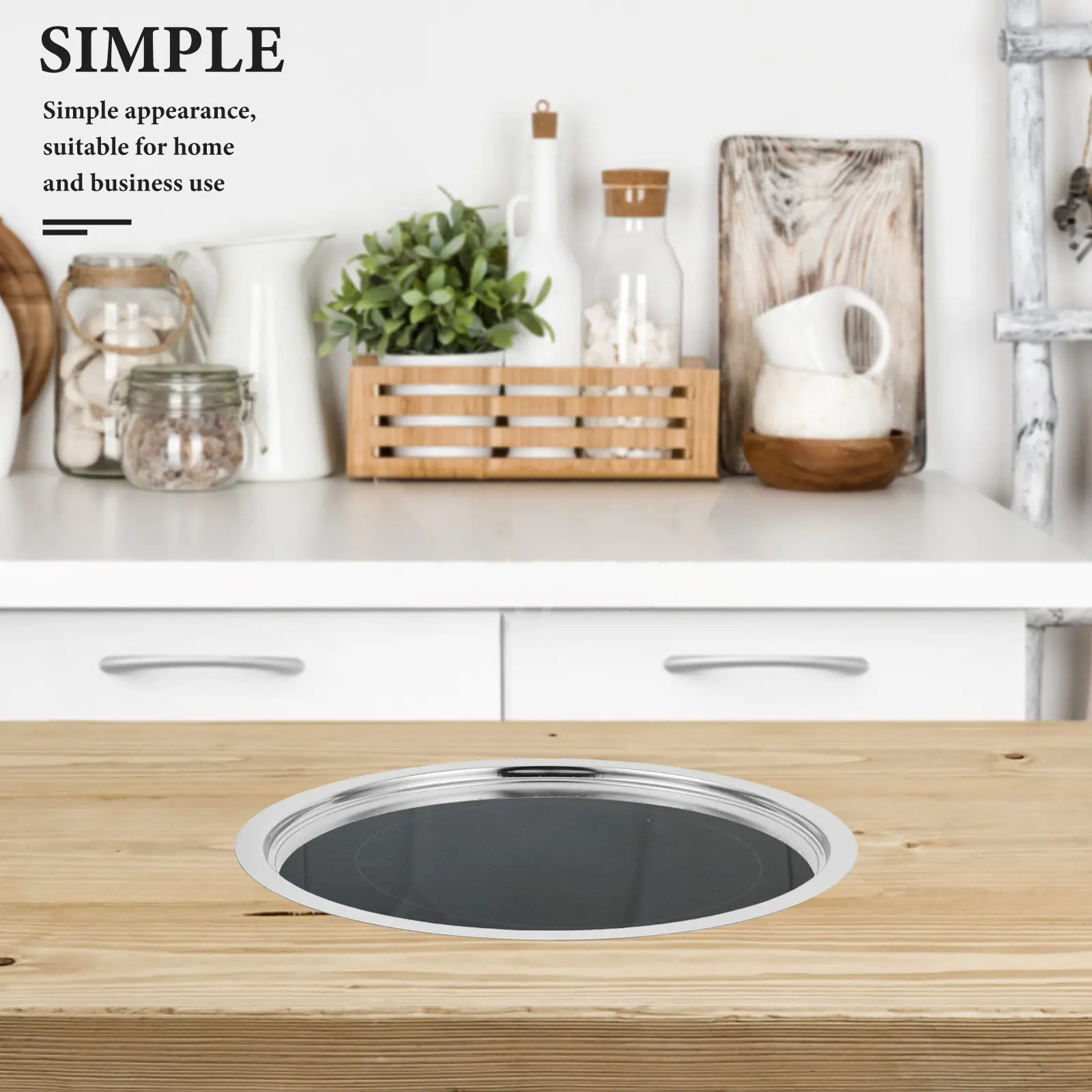 

Round Stainless Steel Hot Pot Table Ring Fit Induction Stove Top Cookware Base Adapter Heat Diffuser Kitchen Cooking Accessory