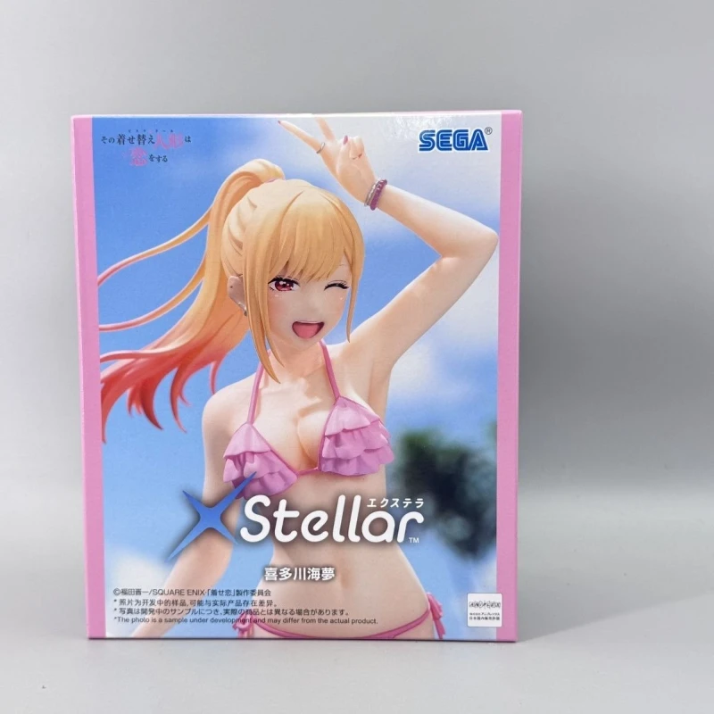 

In Stock SEGA XStellar TV Ver. My Dress-Up Darling Kitagawa Marin Swimming Clothes 19cm Anime Figure PVC Model Ornament Toy
