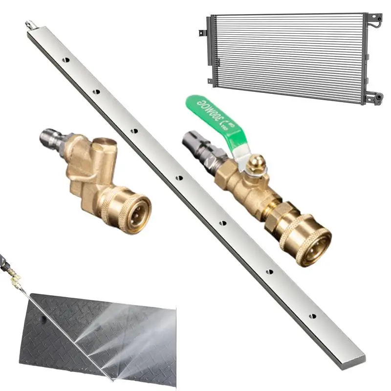 

Radiator Cleaning Wand 23.6 Inch Radiator Washing Tool Power Washer Wand With 1/4 Inch Quick Coupler For Cleaning Truck RV