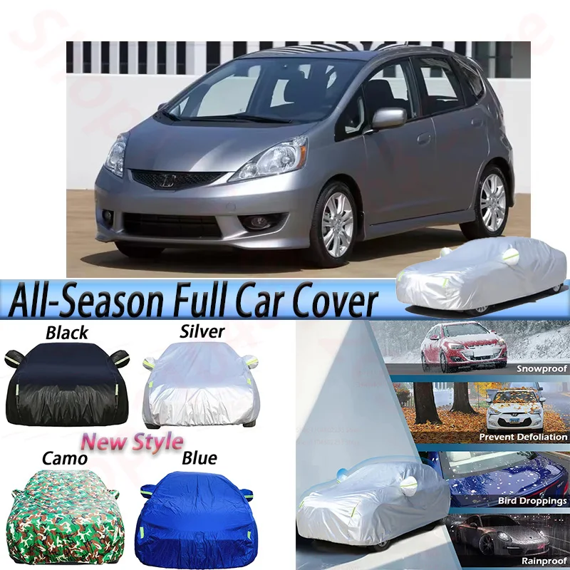 

Водонепроницаемый автомобильный чехол для Honda Fit Jazz, уличный анти-УФ-солнцезащитный козырек, противотуманный, дождь, снег, пылезащитный чехол