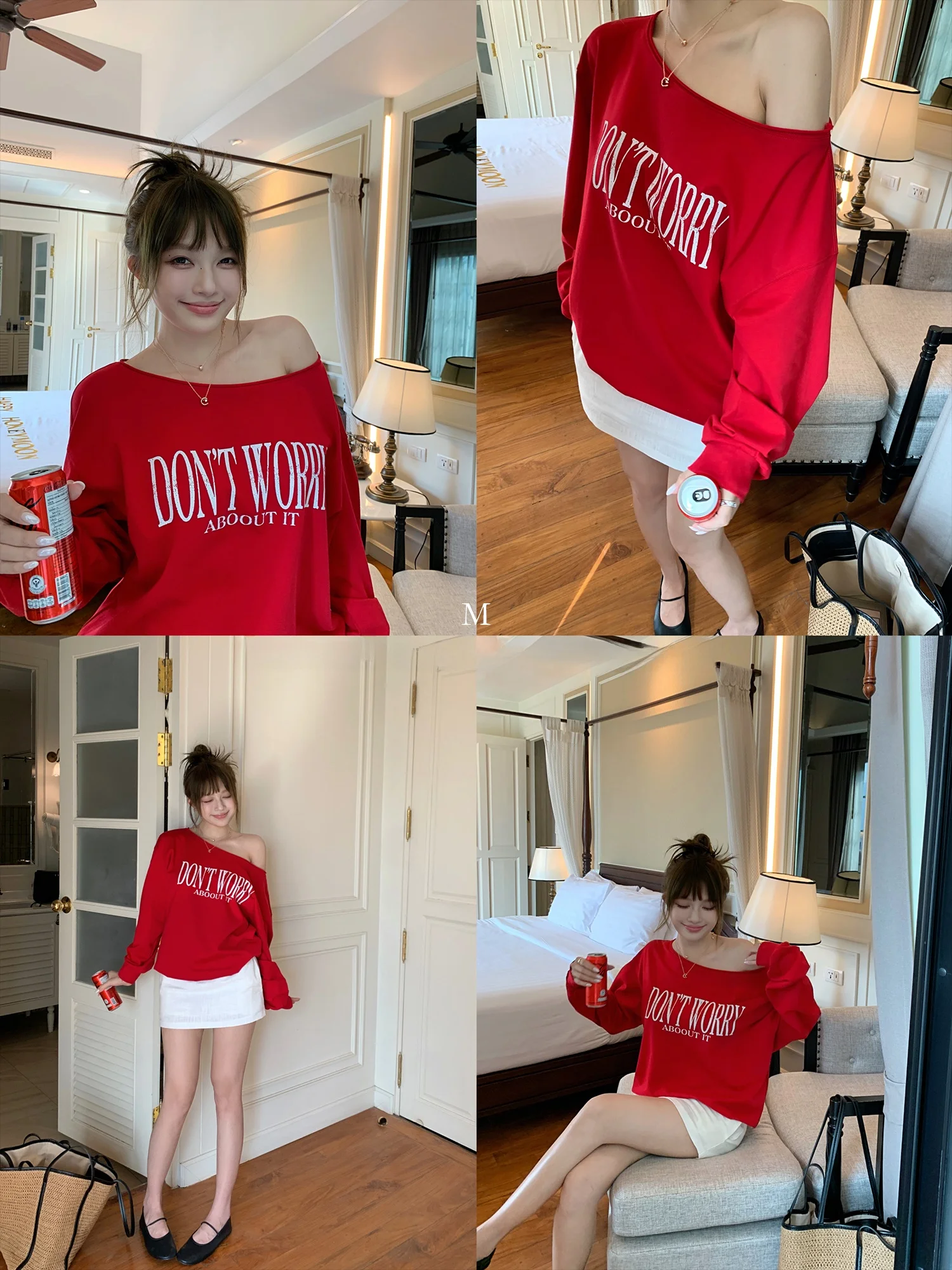 

Женская свободная толстовка Ciminfan Street Walk с буквенным принтом, асимметричным вырезом на плече и длинными рукавами, повседневный дизайн