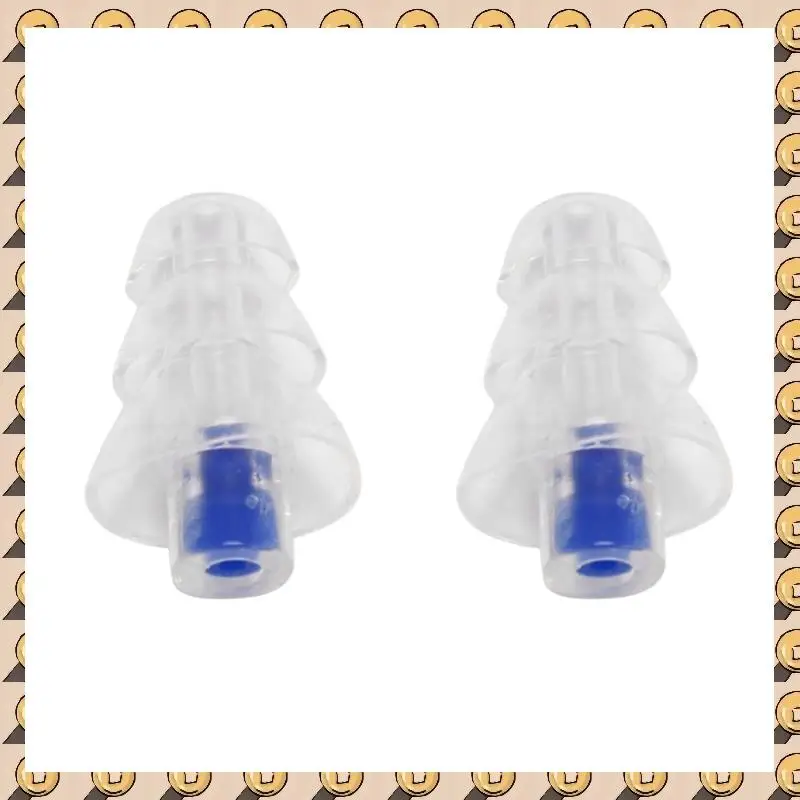 

A003 2X 27Db Silicone Earbud Musician Filter Earplugs Noise Reduction Cancelling Hearing Protection Earbud Reusable (Blue)